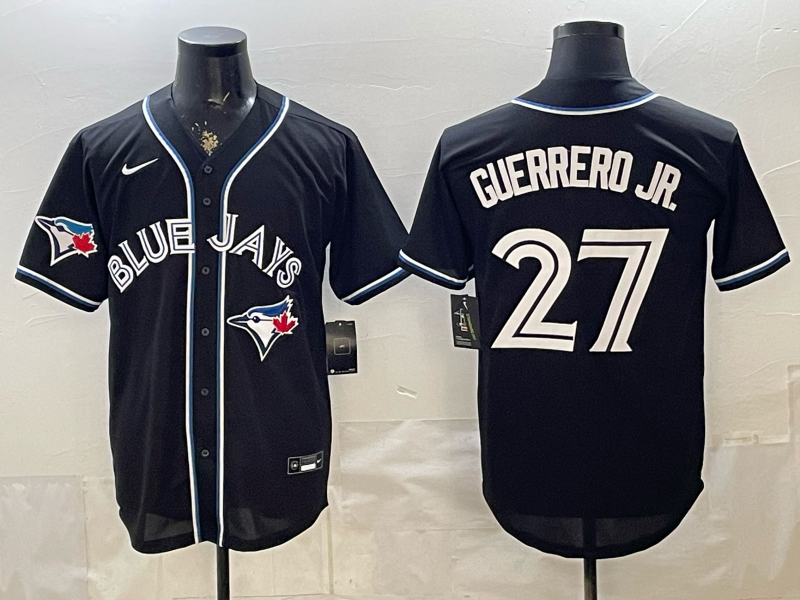 Men 2026 Toronto Blue Jays #27 Guerrero Jr. black Game Nike MLB Jersey 052702